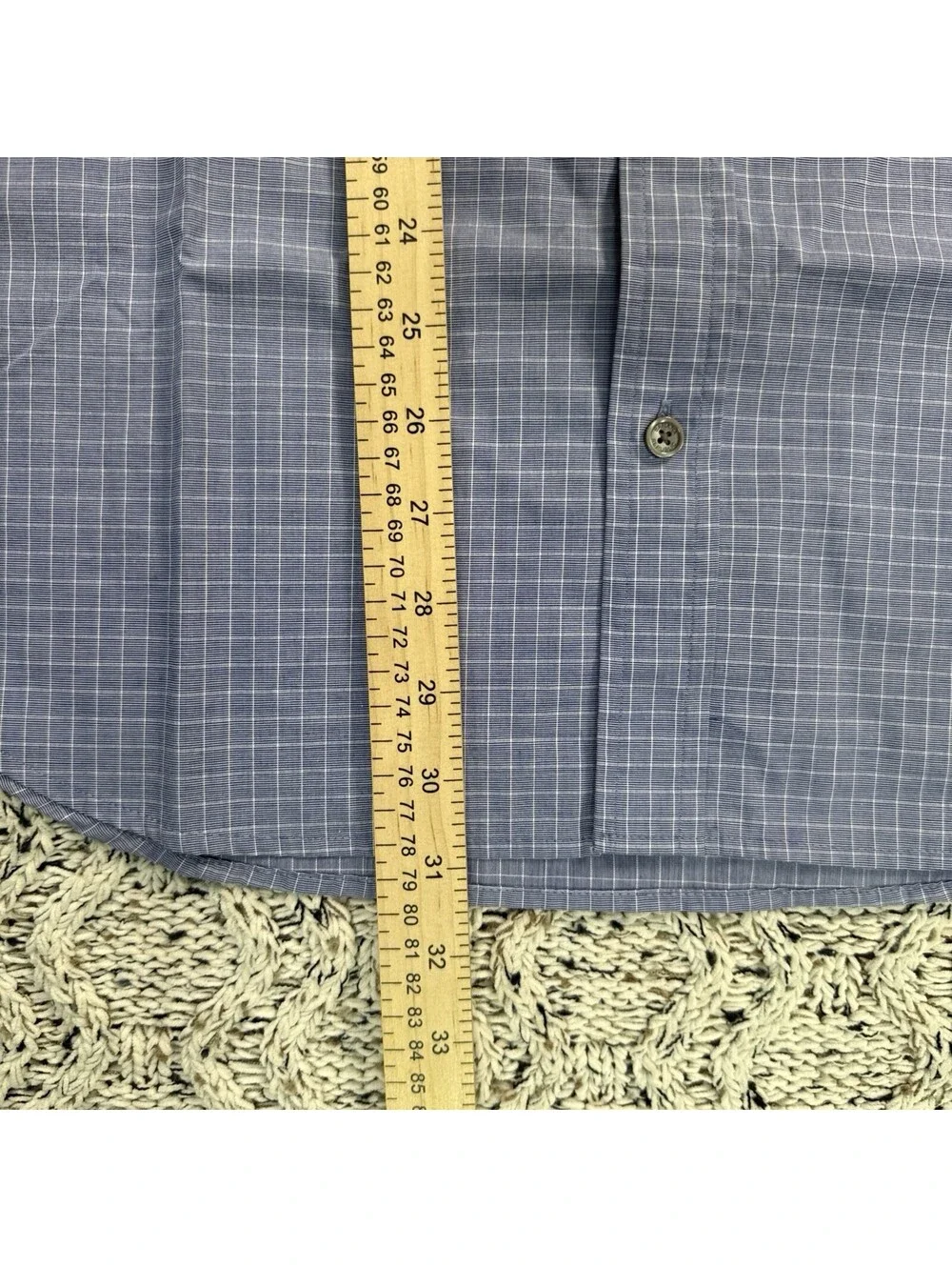 Banana Republic Men's Dress Shirt Medium Blue Non-Iron Slim Fit Long Sleeve